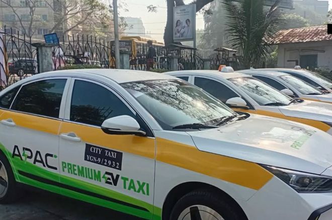 缅甸仰光-勃生计划运营新能源出租车